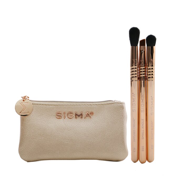 Sigma Beauty Petite Perfection Brush Set (3x Mini Brushes, 1x Bag) 3pcs+1bagProduct Thumbnail