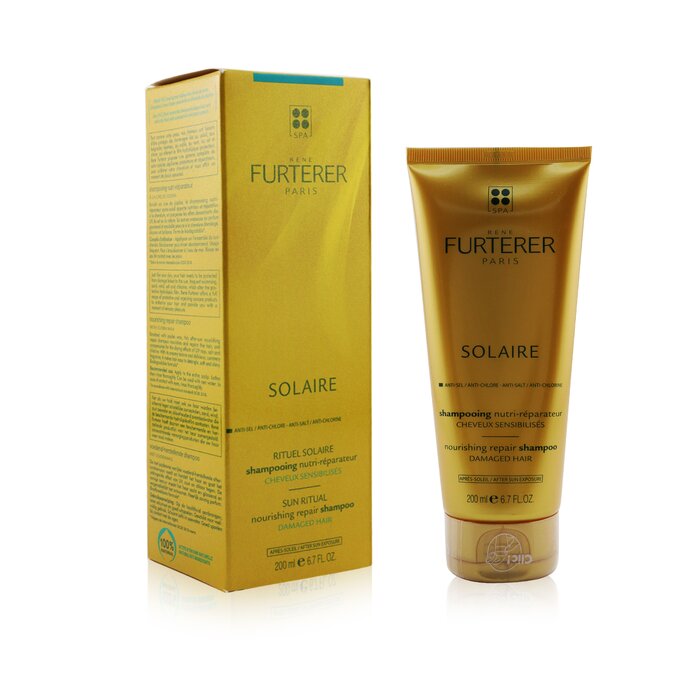Rene Furterer Solaire Nourishing Repair Shampoo with Jojoba Wax - After Sun (Box Slightly Damaged) 200ml/6.76ozProduct Thumbnail