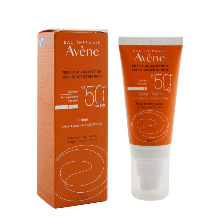 Avene Very High Protection Comfort Cream SPF 50 - For Dry Sensitive Skin (Fragrance Free) 50ml/1.7ozProduct Thumbnail