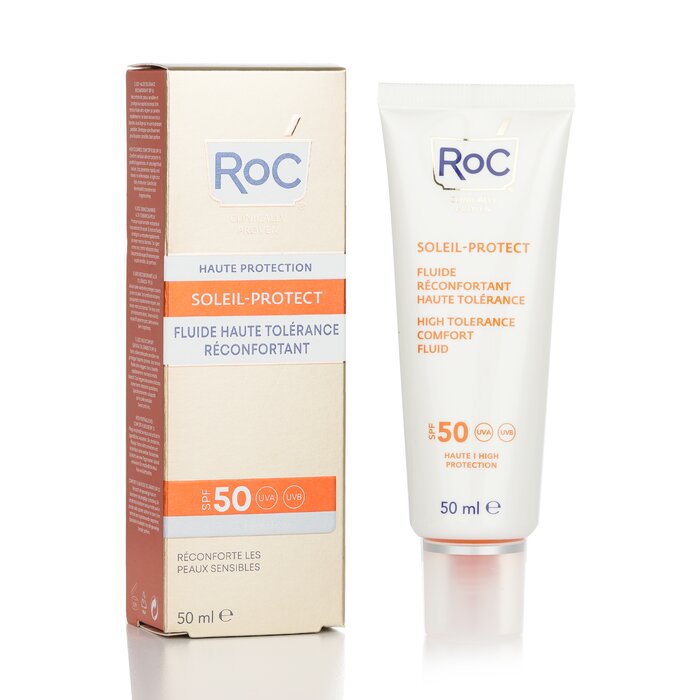 ROC Soleil-Protect High Tolerance Comfort Fluid SPF 50 UVA & UVB (Comforts Sensitive Skin)  50ml/1.69ozProduct Thumbnail