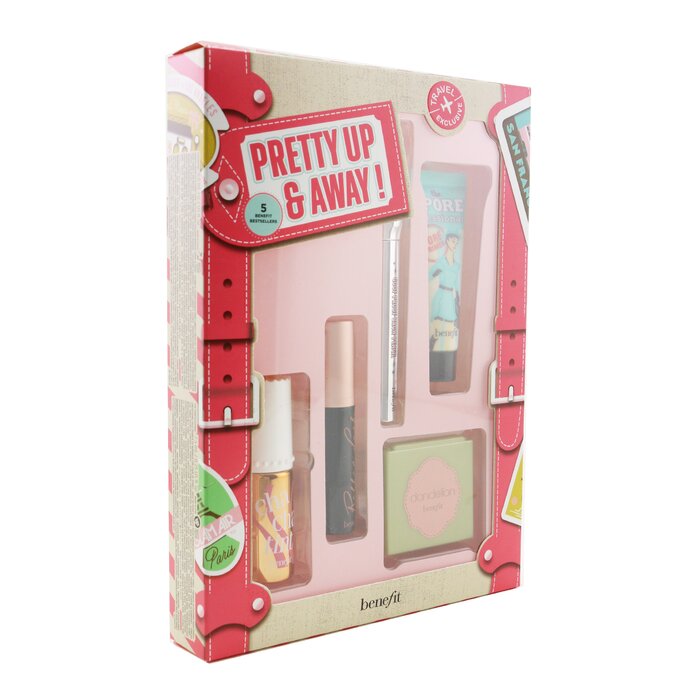 Benefit Pretty Up & Away Set (Primer + Powder + Cheek & Lip Stain + Brow Pencil + Mascara) 5pcsProduct Thumbnail