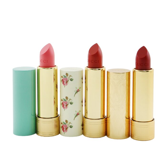 古驰 Gucci Travel Lipstick Collection (2x Lip Colour + 1x Lip Balm) 3x3.5g/0.12ozProduct Thumbnail