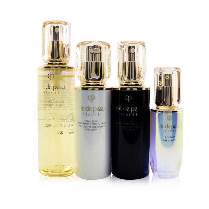Cle De Peau Key Radiance Care Emulsion Set:The Serum 50ml+ Softening Lotion N+ Protective Emulsion N SPF 25+ Intensive Emulsion N 4pcsProduct Thumbnail