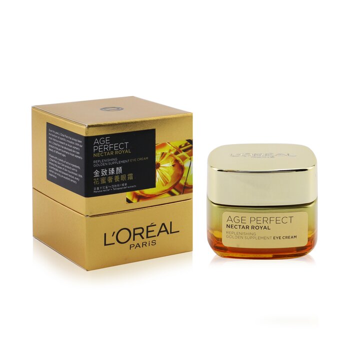 L'Oreal Age Perfect Nectar Royal Replenishing Golden Supplement Eye Cream קרם עיניים 15ml/0.5ozProduct Thumbnail