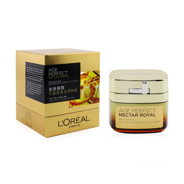 L'Oreal Age Perfect Nectar Royal Crema de Noche Suplemento Dorado Reponedor 50ml/1.7ozProduct Thumbnail