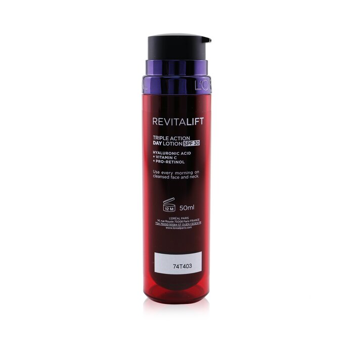 L'Oreal Revitalift Triple Action Day Lotion SPF 30 50ml/1.7ozProduct Thumbnail