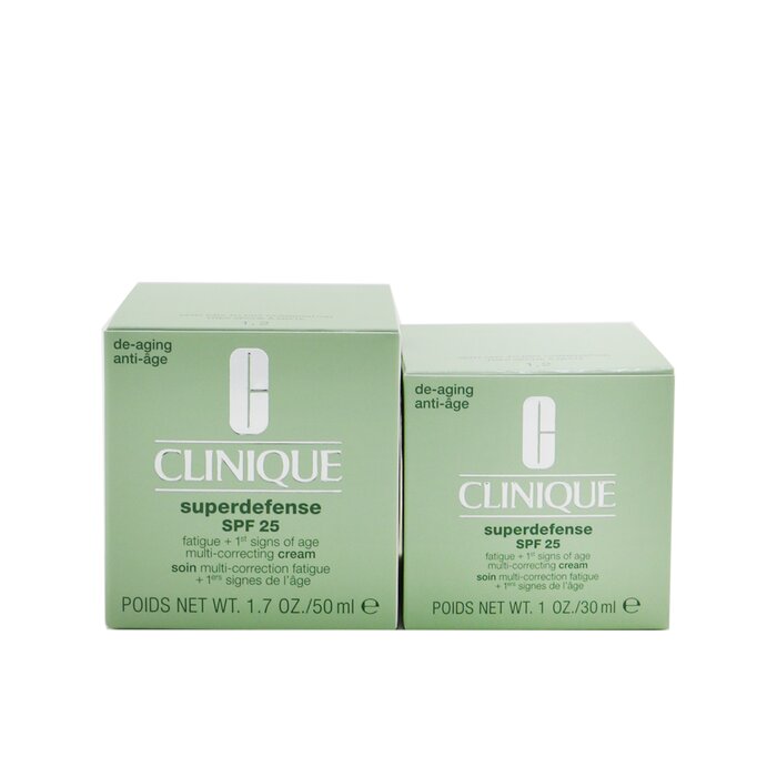 Clinique Superdefense SPF 25 Home & Away Set: Multi-Correcting Cream 50ml+ Multi-Correcting Cream 30ml 2pcsProduct Thumbnail