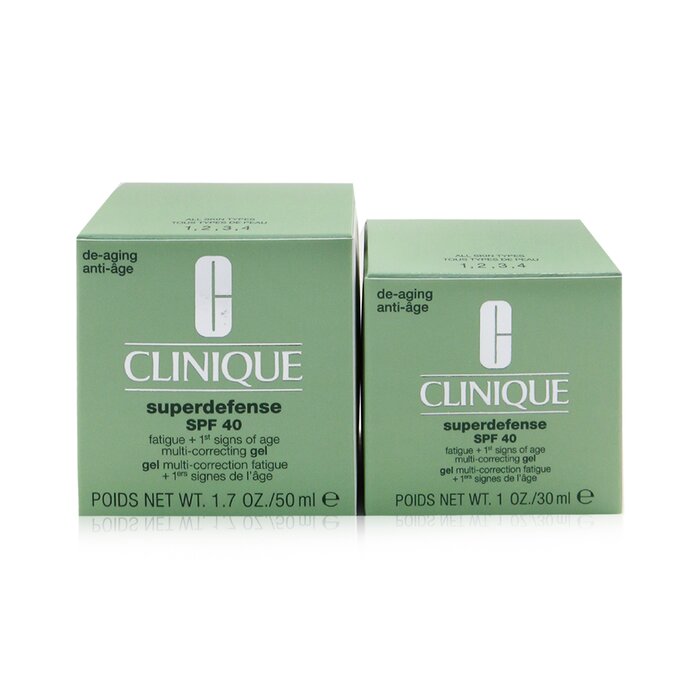 Clinique 倩碧 Superdefense SPF 40 Home & Away Set: Multi-Correcting Gel 50ml+ Multi-Correcting Gel 30ml 2pcsProduct Thumbnail
