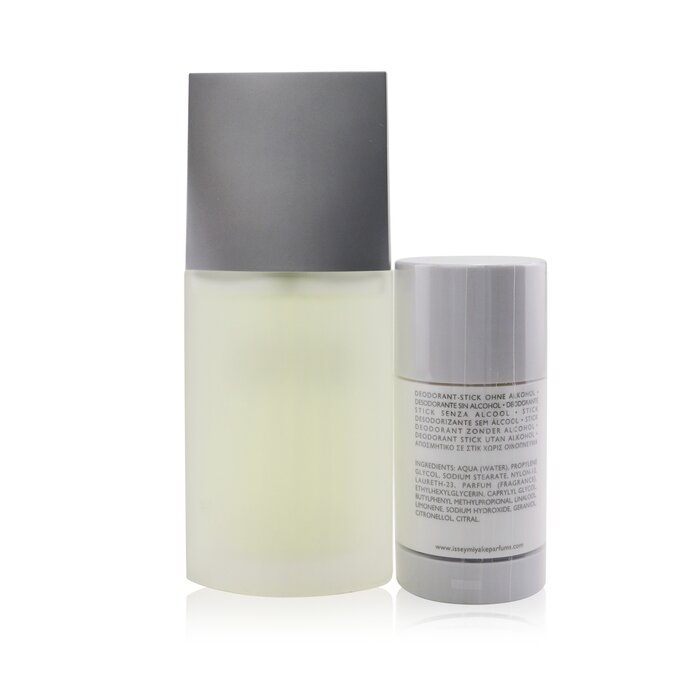 Issey Miyake L'Eau D'Issey Pour Homme Coffret: או דה טואלט ספריי 75 מ&quot;ל + דאודורט סטיק 75 גר' 2pcsProduct Thumbnail