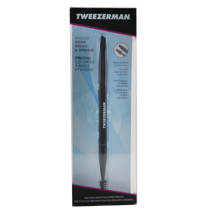 Tweezerman Angled Brow Brush & Spoolie Picture ColorProduct Thumbnail