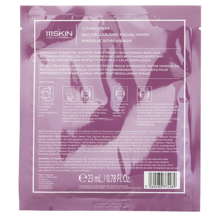 111skin Y Theorem Bio Cellulose Facial Mask 5x23ml/0.78ozProduct Thumbnail