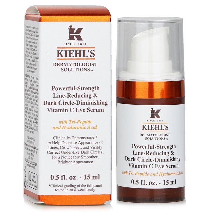 Kiehl's Dermatologist Solutions Интенсивная Разглаживающая Сыворотка для Век с Витамином С против Темных Кругов 15ml/0.5ozProduct Thumbnail
