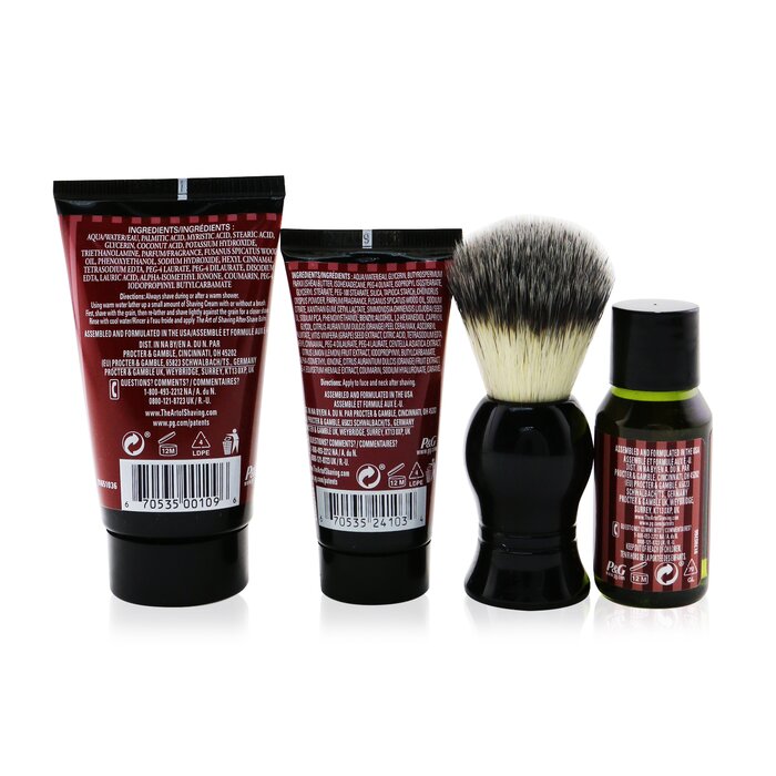 The Art Of Shaving The 4 Elements Of The Perfect Shave 4-Pieces Kit - Sandalwood: Pre-Shave Oil 30ml + Shaving Cream 45ml + After-Shave Balm 30ml + Shaving Brush 4pcsProduct Thumbnail