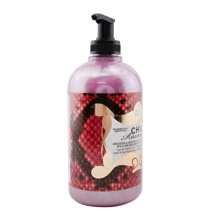 Nesti Dante Chic Animalier Hand & Face Liquid Soap With Vegetal Collagen & Ginseng - Wild Orchid, Red Tea Leaves & Tiare 500ml/16.9ozProduct Thumbnail