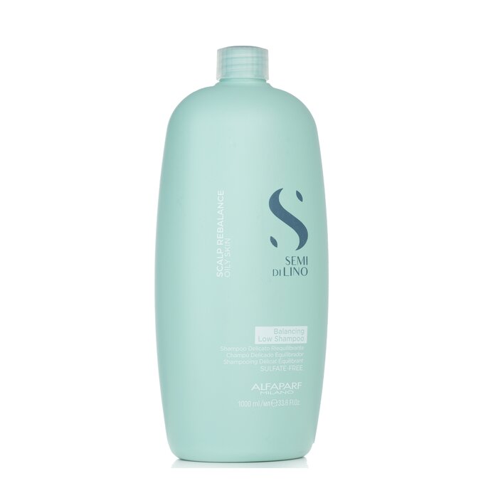 AlfaParf - Semi Di Lino Scalp Rebalance Balancing Low Shampoo (Oily Skin) (Salon Size) 1000ml/33.8oz - Oily | Free Worldwide Shipping | Strawberrynet EEEN