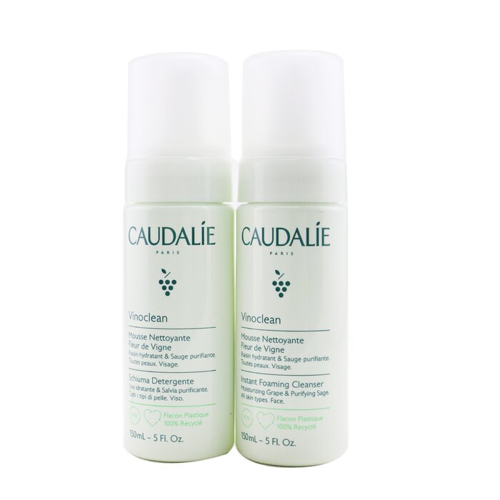 Caudalie Vinoclean Instant Foaming Cleanser Duo 2x150ml/5ozProduct Thumbnail