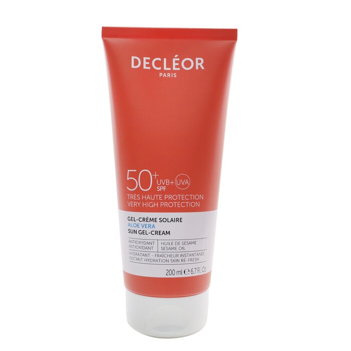 Decleor Aloe Vera Sun Gel-Cream SPF 50 קרם-ג'ל הגנה מהשמש 200ml/6.7ozProduct Thumbnail