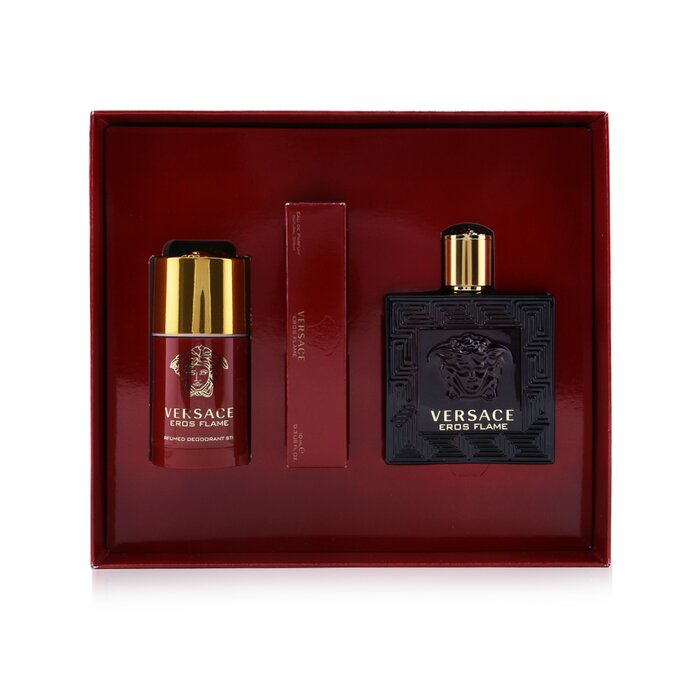 Versace Eros Flame Coffret: Eau De Parfum Spray 100ml/3.4oz + Eau De Parfum Spray 10ml/0.3oz + Deodorant Stick 75ml/2.5oz 3pcsProduct Thumbnail