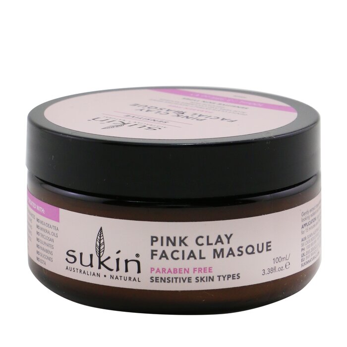 Sukin Érzékeny rózsaszín agyag arcmaszk (érzékeny bőrtípusok) 100ml/3.38ozProduct Thumbnail