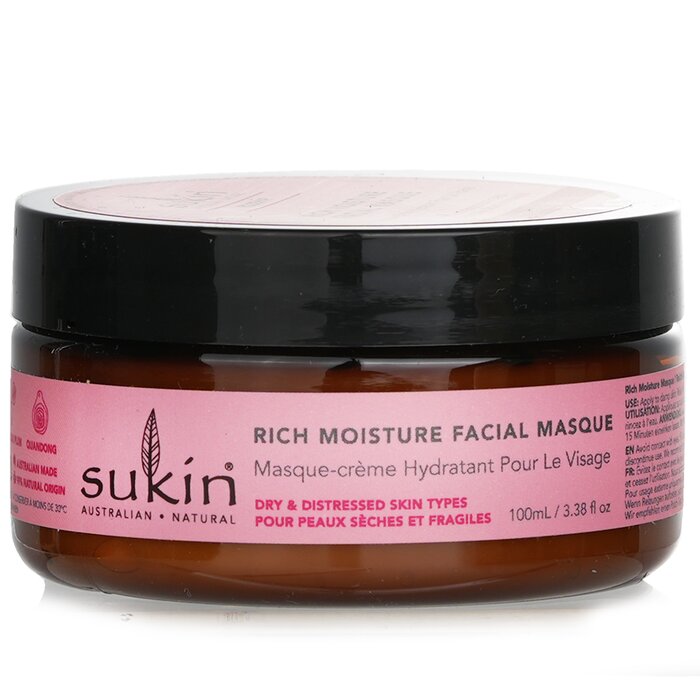 Sukin Máscara facial de umidade rica em rosa mosqueta (tipos de pele seca e desgastada) 100ml/3.38ozProduct Thumbnail