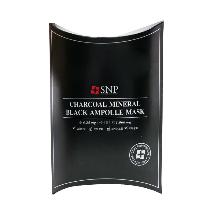 SNP Charcoal Mineral Black Ampoule Mask (Exp. Date: 03/2022) 10x25ml/0.84ozProduct Thumbnail