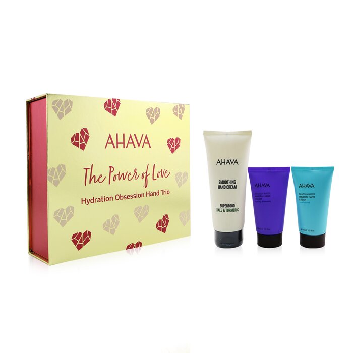 Ahava The Power Of Love Hand Trio: Superfood Hand Cream+ Mineral Hand Cream - Spring Blossom+ Mineral Hand Cream - Sea-Kissed 3pcsProduct Thumbnail