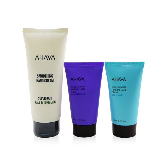 Ahava The Power Of Love Hand Trio: Superfood Hand Cream+ Mineral Hand Cream - Spring Blossom+ Mineral Hand Cream - Sea-Kissed 3pcsProduct Thumbnail