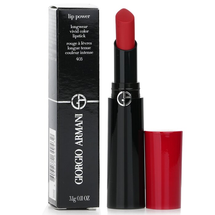 조르지오아르마니 Giorgio Armani 립 파워 롱웨어 비비드 컬러 립스틱 3.1g/0.11ozProduct Thumbnail