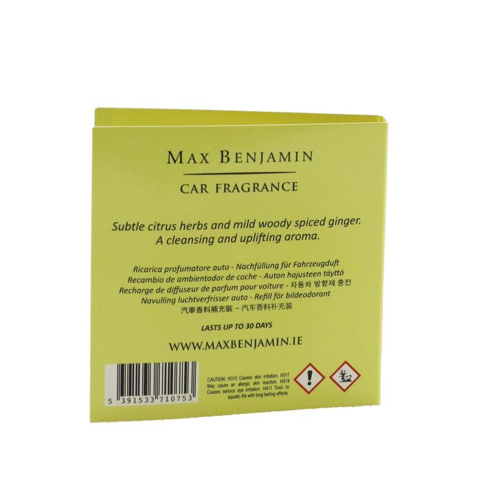 Max Benjamin Car Fragrance Refill - Lemongrass & Ginger 1pcProduct Thumbnail