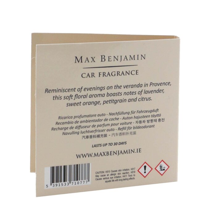 Max Benjamin Car Fragrance Refill - French Linen Water 1pcProduct Thumbnail