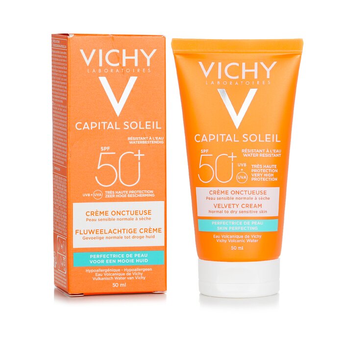 Vichy Capital Soleil Skin Perfecting Velvety Cream SPF 50 - Water Resistant (Normal to Dry Sensitive Skin) 50ml/1.69ozProduct Thumbnail