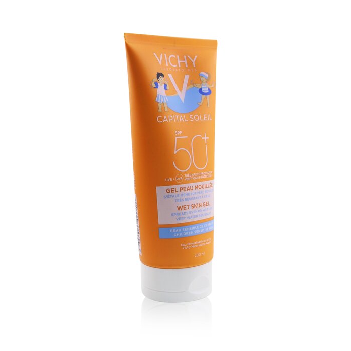 Vichy Capital Soleil Wet Skin Gel SPF 50 - For Children Sensitive Skin (Water Resistant) 200ml/6.7ozProduct Thumbnail