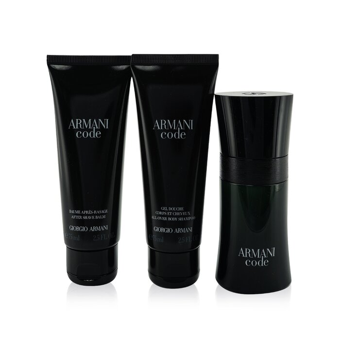 Giorgio Armani Armani Code Coffret: Eau De Toilette Spray 50ml/1.7oz + All Over Body Shampoo 75ml/2.5oz + After Shave Balm 75ml/2.5oz 3pcsProduct Thumbnail