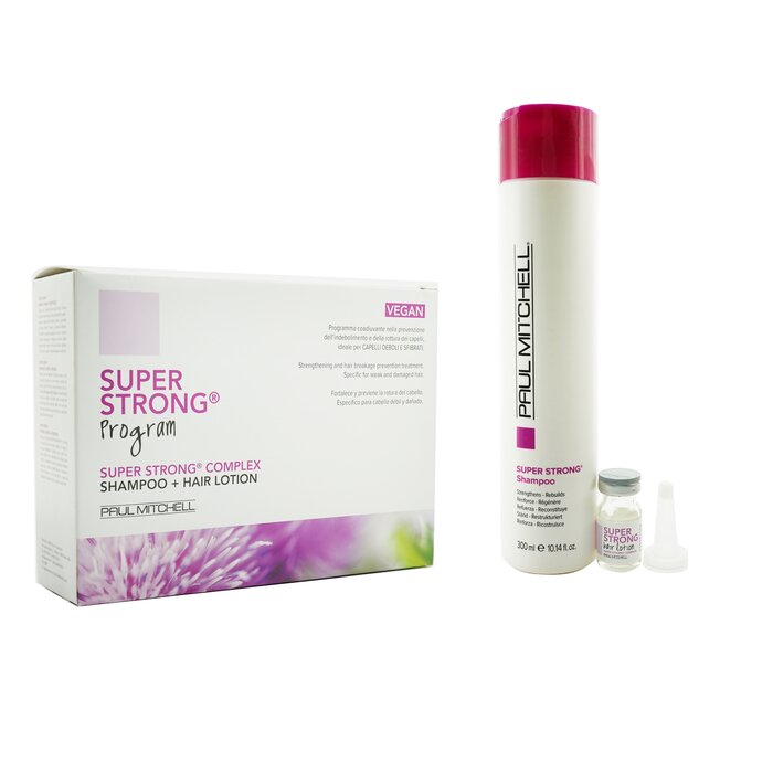 宝美奇  Paul Mitchell Strength Super Strong Complex Program Set: Shampoo 300ml + Hair Lotion 12x6ml 13pcsProduct Thumbnail