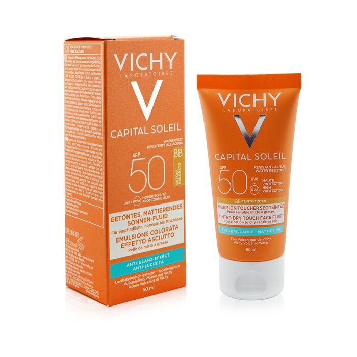 Vichy Capital Soleil Mattifying BB Tinted Face Fluid Dry Touch SPF 50 (กันน้ำ) 50ml/1.69ozProduct Thumbnail