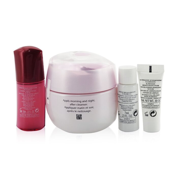 Shiseido White Lucent Holiday Set: Gel Cream 50ml + Cleansing Foam 5ml + Softener Enriched 7ml + Ultimune Concentrate 10ml 4pcsProduct Thumbnail