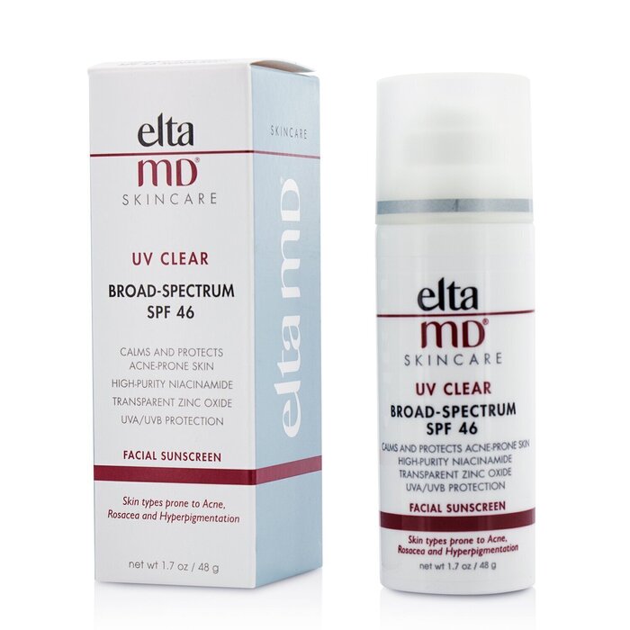 EltaMD  創新專業防曬 UV透明面部防曬霜SPF 46 - 容易出現痤瘡、酒渣鼻及色素沉著膚質 48g/1.7ozProduct Thumbnail