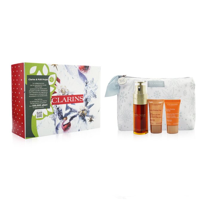 Clarins Double Serum & Extra-Firming Collection: Double Serum 50ml+ Energy Cream 15ml+ Night Cream 15ml+ Bag 3pcs+1bagProduct Thumbnail