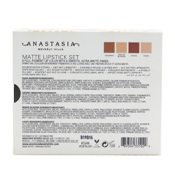 Anastasia Beverly Hills Matte Lipstick Set (4x Mini Lipstick) 4x1.3g/0.045ozProduct Thumbnail