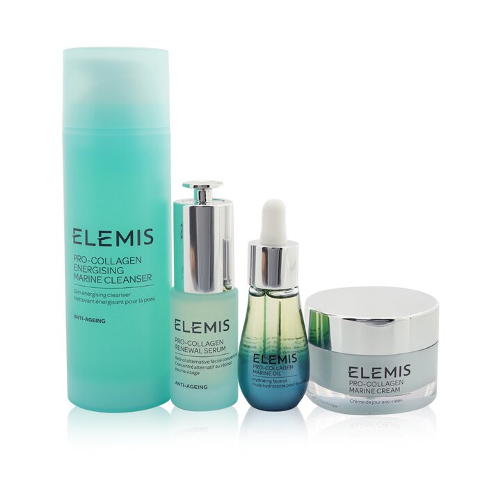 エレミス Elemis Age-Defying Bestsellers Set: Renewal Serum 15ml+ Marine Cleanser 150ml+ Marine Oil 15ml+ Marine Cream 30ml 4pcsProduct Thumbnail
