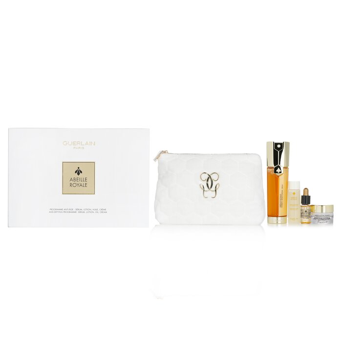 Guerlain Abeille Royale Age-Defying Programme: Serum 50ml + Fortifying Lotion 15ml + Youth Watery Oil 5ml + Day Cream 7ml + bag 4pcs+1bagProduct Thumbnail