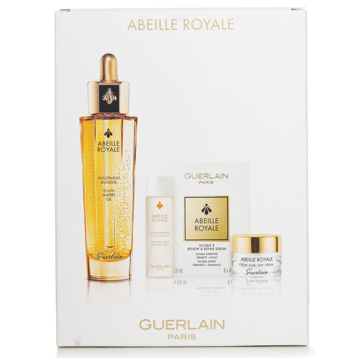 Guerlain Abeille Royale Age-Defying Programme: Youth Watery Oil 50ml + Fortifying Lotion 15ml + Double R Serum 8x0.6ml + Day Cream 7ml 11pcsProduct Thumbnail
