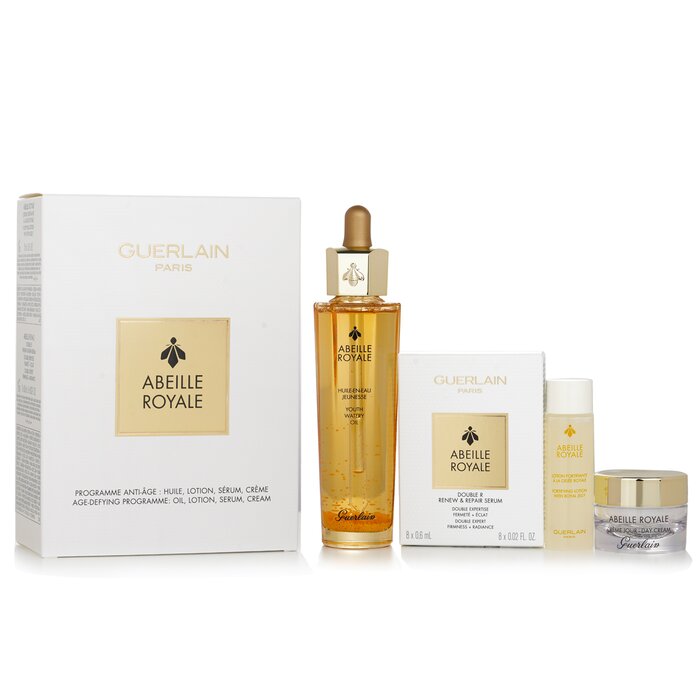 Guerlain Abeille Royale Age-Defying Programme: Youth Watery Oil 50ml + Fortifying Lotion 15ml + Double R Serum 8x0.6ml + Day Cream 7ml 11pcsProduct Thumbnail