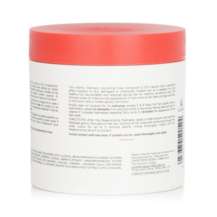 Christophe Robin Regenerating Mask with Rare Prickly Pear Oil - Dry & Damaged Hair 250ml/8.4ozProduct Thumbnail
