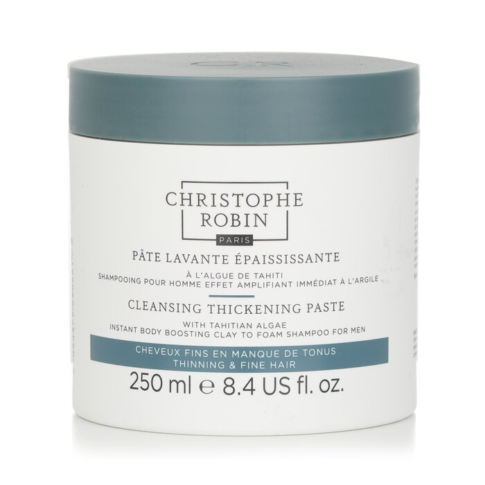 Christophe Robin Cleansing Thickening Paste with Tahitian Algae For Men (Instant Body Boosting Clay to Foam Shampoo) 250ml/8.4ozProduct Thumbnail