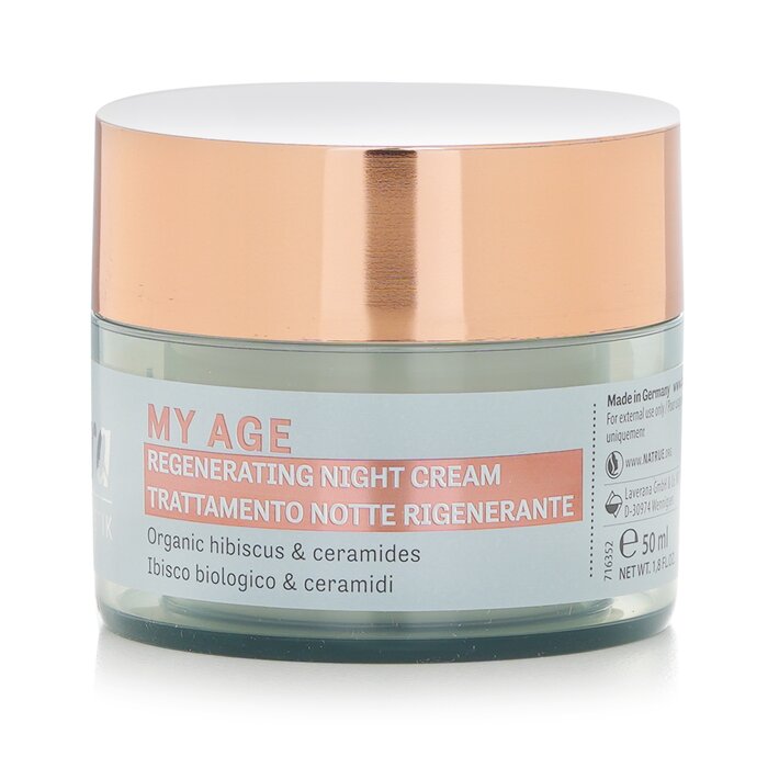 Lavera My Age Regenerating Night Cream With Organic Hibiscus & Ceramides - For Mature Skin 50ml/1.8ozProduct Thumbnail