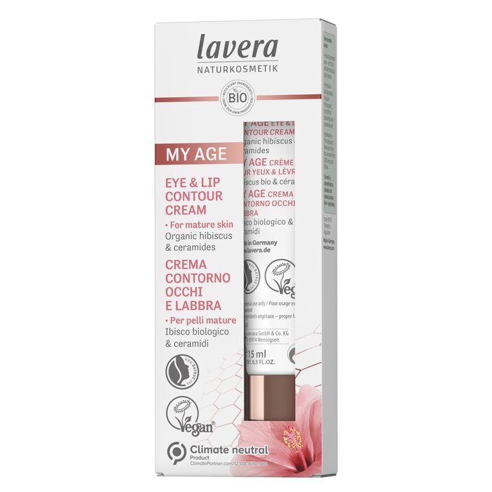 Lavera My Age Eye & Lip Contour Cream With Organic Hibiscus & Ceramides - For Mature Skin 15ml/0.5ozProduct Thumbnail