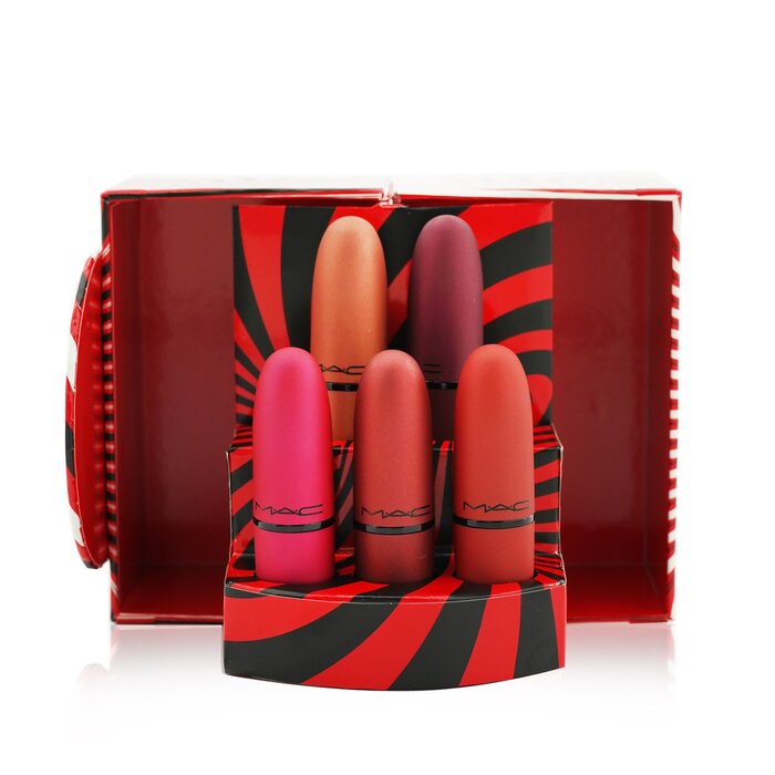 MAC Mistletoe Matte Powder Kiss Lipstick Set (5x Lipstick) (Limited Edition) 5x3g/0.1ozProduct Thumbnail