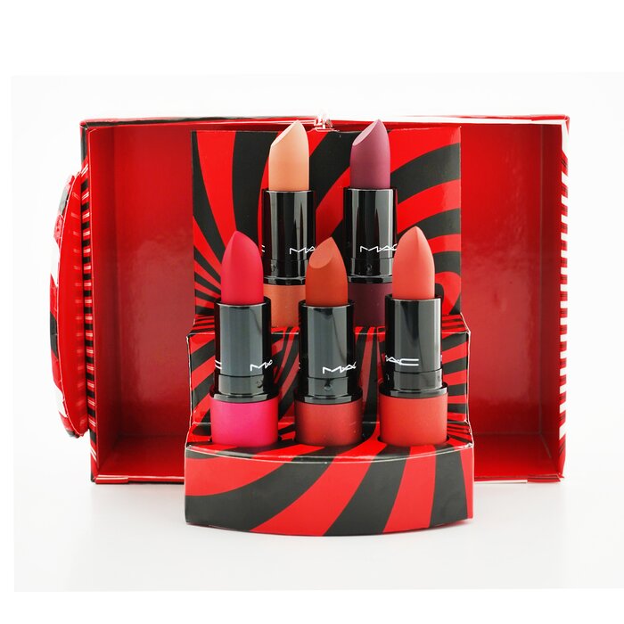 MAC Mistletoe Matte Powder Kiss Lipstick Set (5x Lipstick) (Limited Edition) 5x3g/0.1ozProduct Thumbnail