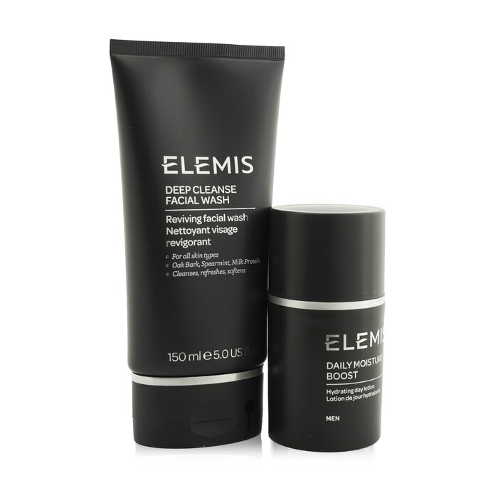 Elemis His (or Her) Essential Duo: Deep Cleanse Facial Wash 150ml + Daily Moisture Boost 50ml (Box Slightly Damaged) 2pcsProduct Thumbnail